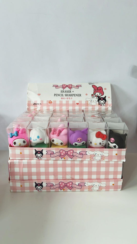 Sanrio Sharpener + Eraser