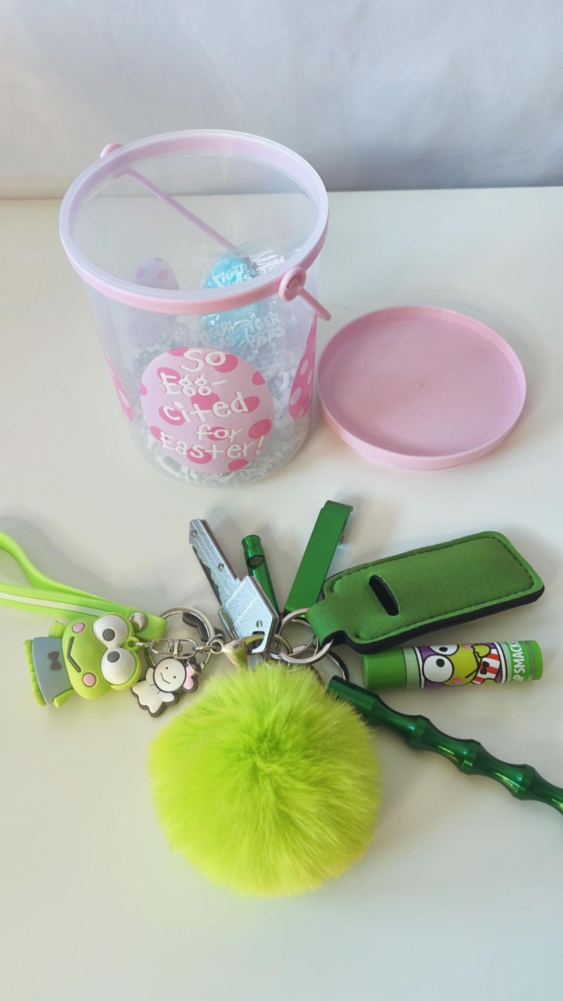 EASTER: Hoppy Bucket (self defense keychain)